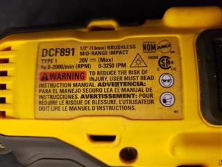 DEWALT DCF891 1/2
